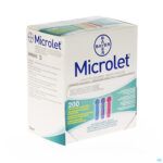 Packshot Bayer Microlet Lancetten Ster Gekleurd 200