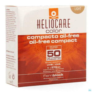 Packshot Heliocare Compact Oil-free Ip50 Light 10g