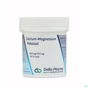 Packshot Calcium Magnesium Pidolaat 350/350mg V-caps 60