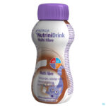 Productshot NutriniDrink Multi Fibre Chocoladesmaak Flesje 200 ml