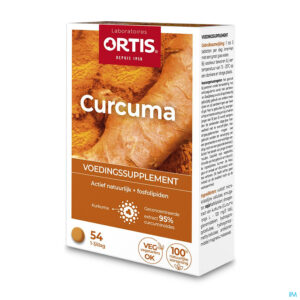 Packshot Ortis Curcuma Blister Comp 3x18