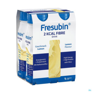 Packshot Fresubin 2 Kcal Fibre Drink 200ml Citron/citroen