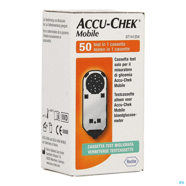 Packshot Accu Chek Mobile Test Cassette 50 Tests 7141254171