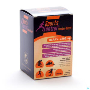 Packshot Sportscontrol Leucine Boost Bcaa-6700mg Tabl 120