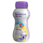 Packshot NutriniDrink Multi Fibre Vanillesmaak Flesje 200ml