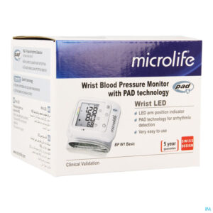 Packshot Microlife Bp W1 Basic Bloeddrukmeter Autom. Pols