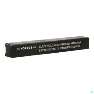 Packshot Korres Km Volcan. Mineral Length Mascara 01 Black
