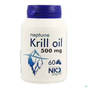 Packshot Soria Neptune Krill Oil 500mg Pot Parels 60