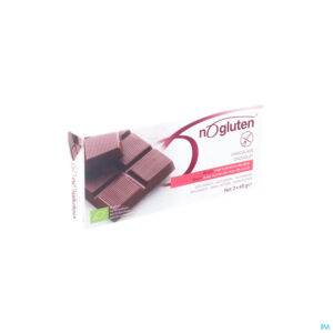 Packshot Nogluten Chocoladereep Bruin Bio2x45g 3995 Revogan