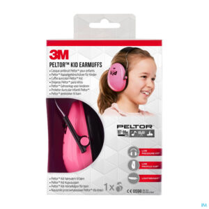 Packshot Peltor Hearing Protector Kid Neon Pink 1