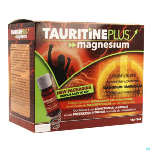 Packshot Tauritine Plus Magnesium Amp 15x15ml Credophar