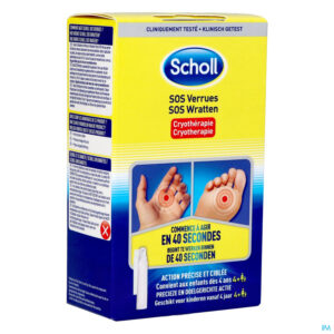 Packshot Scholl Pharma Sos Wratten 80ml + 16 Applicators