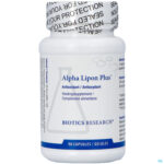 Packshot Alpha Lipon Plus Biotics Caps 90