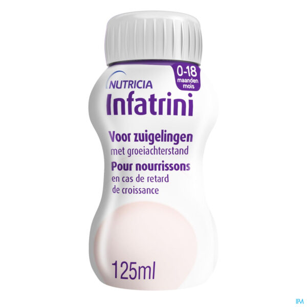 Productshot Infatrini 0-18m Voor Zuigelingen Met Groeiachterstand Flessen 24x125ml