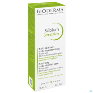 Packshot Bioderma Sebium Sensitive Soin Ap Pur Tube 30ml