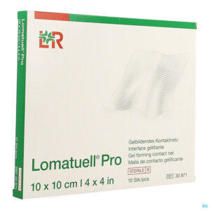 Packshot Lomatuell Pro Kompres Ster 10x10cm 10 30871