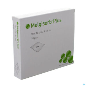 Packshot Melgisorb Plus Kp Ster 10x10cm 10 252200