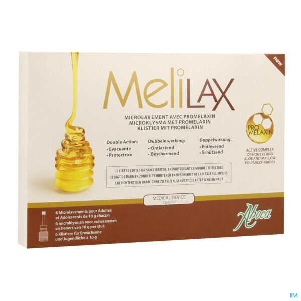 Packshot Melilax Microklysma 6x10g Aboca