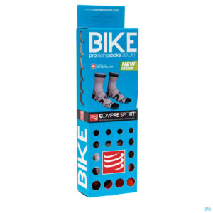 Packshot Compressport Racing Socks Bike Bl/re T2