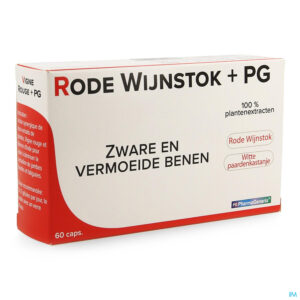 Packshot Rode Wijnstok+ Pg Pharmagenerix Blister Caps 60