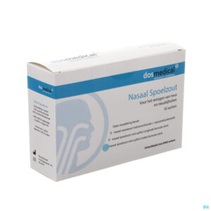 Packshot Dos Medical Nasaal Spoelzout+xylitol Zakje 30x6,5g