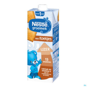 Packshot Nestle Groeimelk 1+ Koekjes Tetra 1l