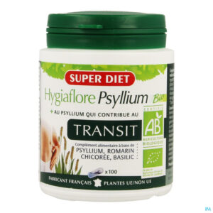Packshot Super Diet Hygiaflore Psyllium Caps 100