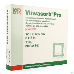 Packshot Vliwasorb Pro Verband 12,5x12,5cm 10 32641