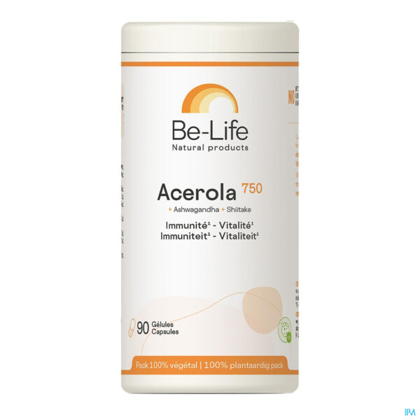 Packshot Acerola 750 Vitamines Be Life Nf Gel 90