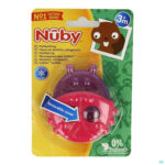 Packshot Nûby Koelbijtfiguur diertjes met beschermhoes - 3m+