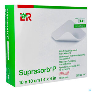 Packshot Suprasorb P Schuimverb Pu N/adh Wcl 10,0x10,0cm 10