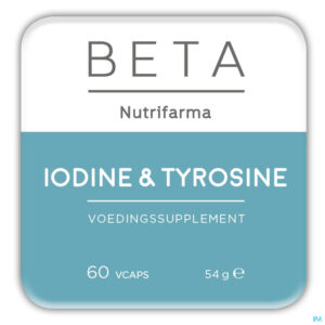 Packshot Beta Iodine & Tyrosine V-caps 60