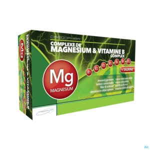 Packshot Magnesium & Vit B Complex Caps 60 Credophar