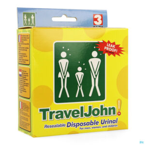 Packshot Travel John Urinaal 3x800ml