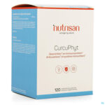 Packshot Curcuphyt 120 vegetarische capsules Nutrisan