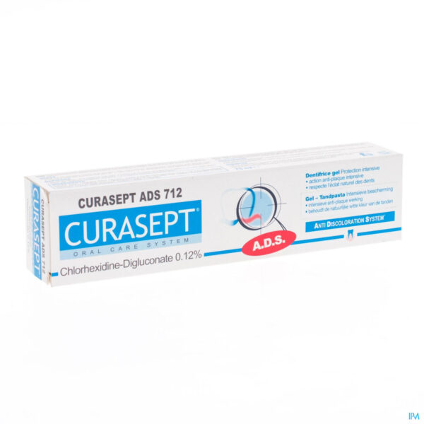 Packshot Curasept Tandp Gel 0,12% Tube 75ml