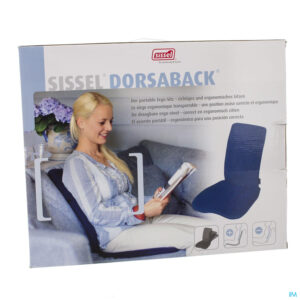Packshot Sissel Dorsaback -pad Rugsteun+assise Zwart