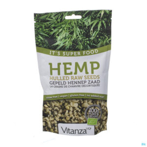 Packshot Vitanza Hq Superfood Hemp Raw Seeds Bio 200g