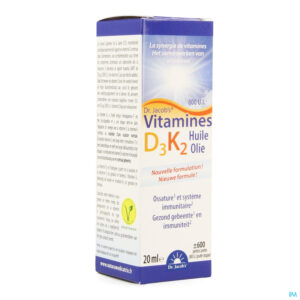 Packshot Vitamine D3 K2 Fl 20ml