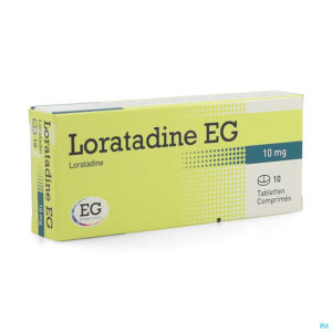 Packshot Loratadine EG 10 Mg Tabl  10 X 10 Mg