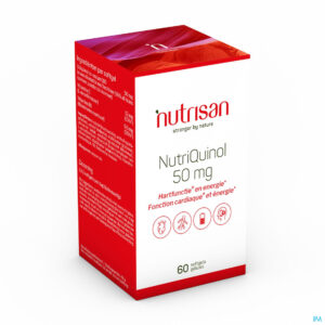 Packshot Nutriquinol 50mg Nf 60 Softgels  Nutrisan