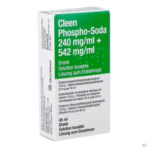 Packshot Cleen Phospho-soda 11g/24g Drinkbare Opl Fl 45ml