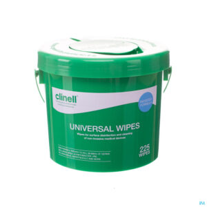 Packshot Clinell Universal Wipes Bucket 225 St