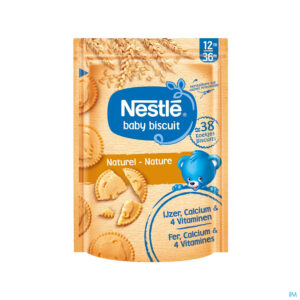 Packshot Nestle Biscuits Natuur Zakje 180g