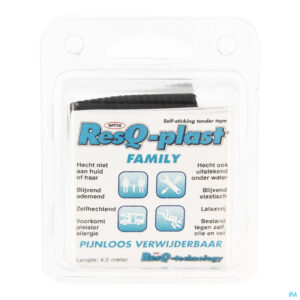 Packshot Resq-plast Family 4,5mx50mm Zwart 1