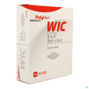 Packshot Polymem Wic Silver Cavity Wound Filler 8x 8cm 10