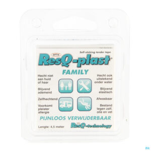 Packshot Resq-plast Family 4,5mx25mm Turquoise 1