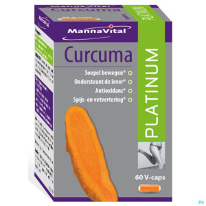 Packshot Mannavital Curcuma Platinum V-caps 60
