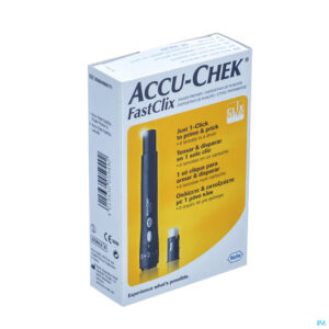 Packshot Accu Chek Fastclix (prikker+lancet 1x6)05864666171