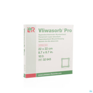 Packshot Vliwasorb Pro Verband 22x22cm 10 32643
